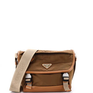 Prada Double Buckle Flap Messenger Bag #253401P19B